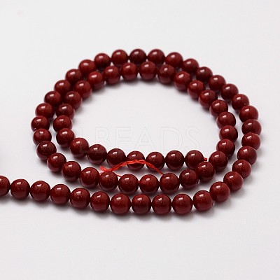Shell Pearl Beads Strands BSHE-L026-01-4mm-1