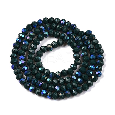 Electroplate Opaque Solid Color Glass Beads Strands LS-EGLA-A044-P3mm-L12-1
