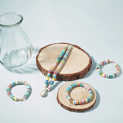 Handmade Polymer Clay Beads CLAY-R067-3.0mm-22-1