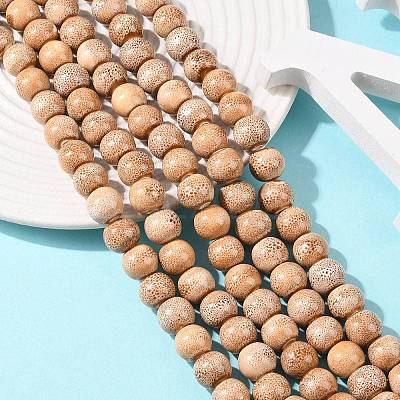 Handmade Fancy Antique Glazed Porcelain Ceramic Round Beads Strands PORC-L019-13mm-06-1