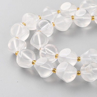 Natural Quartz Crystal Beads Strands G-A030-B37-12mm-1