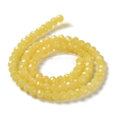 Baking Paint Imitation Jade Glass Bead Strands LS-DGLA-A034-J10mm-A24-1