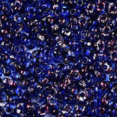 Picasso Spray Painted Glass Seed Beads SEED-T006-04-8-1