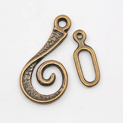 Tibetan Style Alloy Hook Clasps RLF5077Y-NF-1