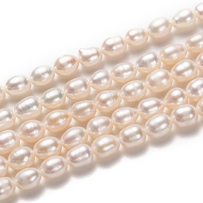 Natural Cultured Freshwater Pearl Beads Strands PEAR-L033-66-01-1