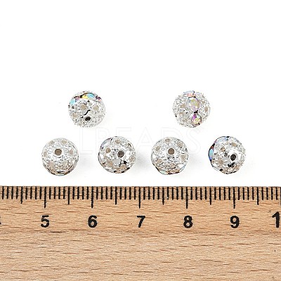 Brass Rhinestone Beads RB-A011-8mm-28S-1