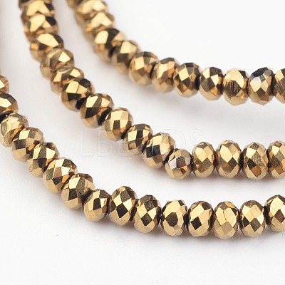 Electroplate Glass Bead Strands LS-EGLA-G014-2mm-FP02-1
