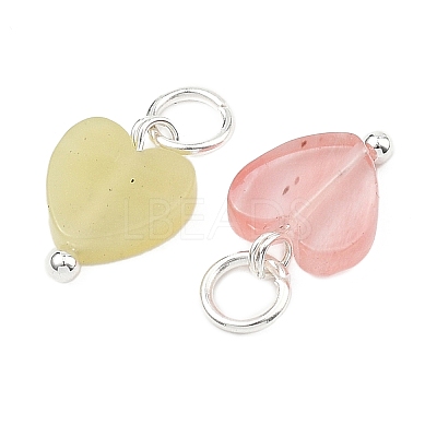 Natural & Synthetic Mixed Gemstone Pendants PALLOY-JF05586-02-1