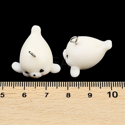 Marine Series Opaque Resin Pendants RESI-XCP0002-42C-1