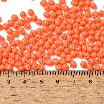 6/0 Opaque Baking Paint Glass Seed Beads X1-SEED-M012-02A-05-1