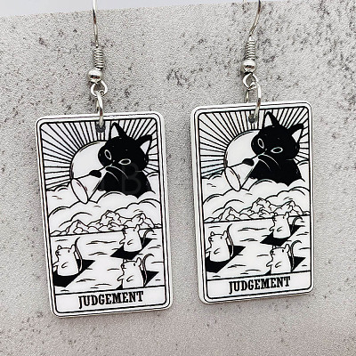 Cartoon Theme Acrylic Dangle Earrings FS-WG40F70-12-1