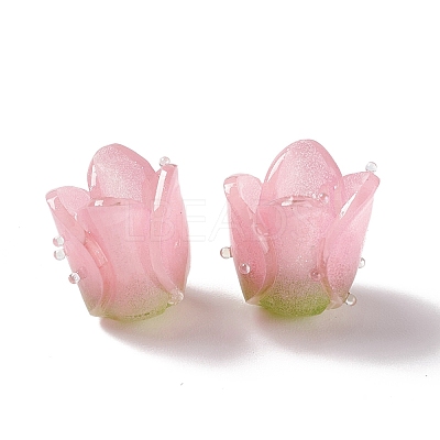 Tulip Opaque Acrylic Beads SACR-G022-01A-1