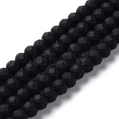 Glass Beads Strands EGLA-A034-P2mm-MD-M-1