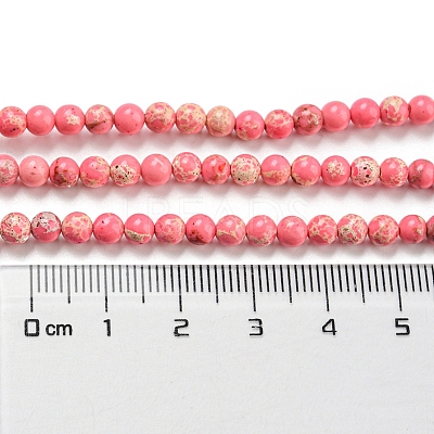 Synthetic Imperial Jasper Dyed Beads Strands G-D077-A01-02K-1