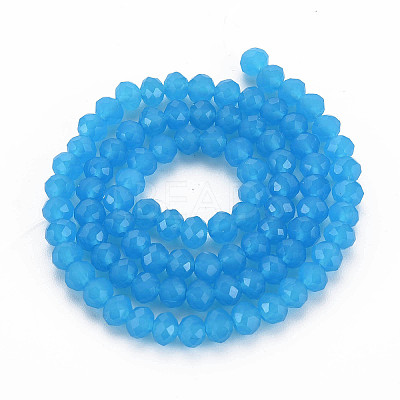 Glass Beads Strands EGLA-A044-J8mm-D09-1