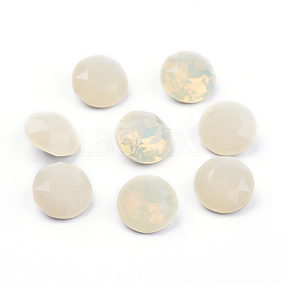 Pointed Back & Back Plated K9 Glass Rhinestone Cabochons RGLA-J012-8mm-287-1