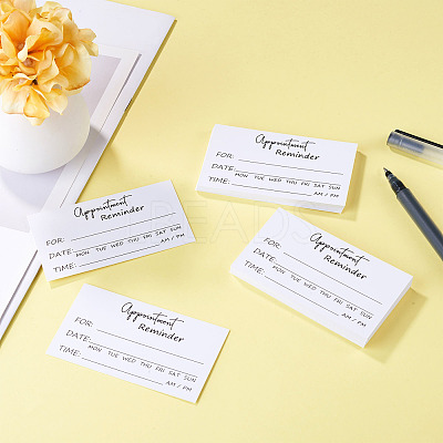 50Pcs Paper Appointment Reminder Cards AJEW-TADJ0001-22-1