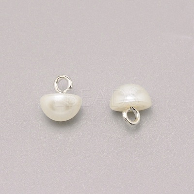 1-Hole Plastic Buttons BUTT-WH0022-06E-1