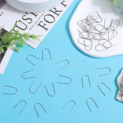 100Pcs 316 Surgical Stainless Steel Earring Hooks STAS-SC0006-30-1