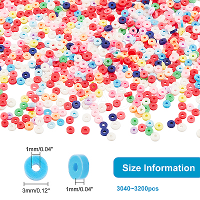 Handmade Polymer Clay Beads CLAY-FH0001-01A-M-1