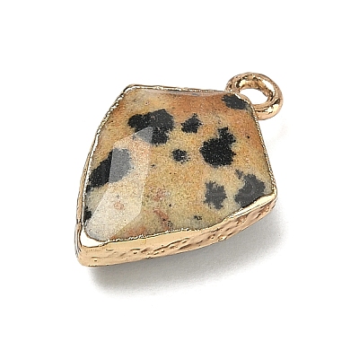Natural Dalmatian Jasper Pendants G-K422-01G-03-1