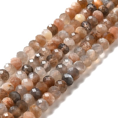 Natural Multi-Moonstone Beads Strands G-I341-06-1
