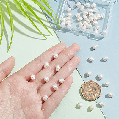1 Strand Natural Cultured Freshwater Pearl Beads Strands PEAR-NB0002-20-1