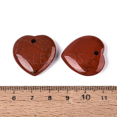 Natural Red Jasper Pendants G-Q601-29C-1