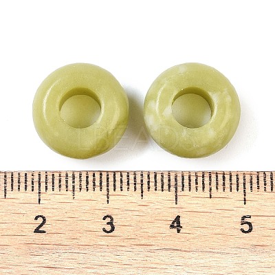 Natural Chinese Southern Jade European Beads G-G740-14x8mm-40-1