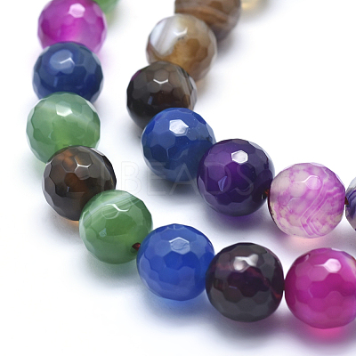 Natural Striped Agate/Banded Agate Beads G-J371-06-12mm-1