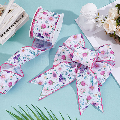 Burlap Ribbon OCOR-WH0105-085-1