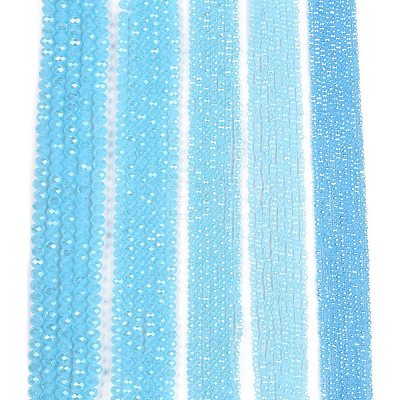 Electroplate Glass Beads Strands LS-EGLA-A044-J8mm-A04-1