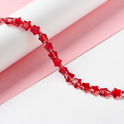 Transparent Glass Beads Strand GLAA-F112-02C-1
