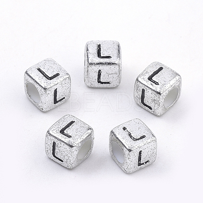 Plated Acrylic Beads PB43C9308-L-1