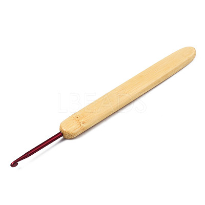 Bamboo Handle Aluminum Crochet Hook Needle Sets TOOL-R057-1