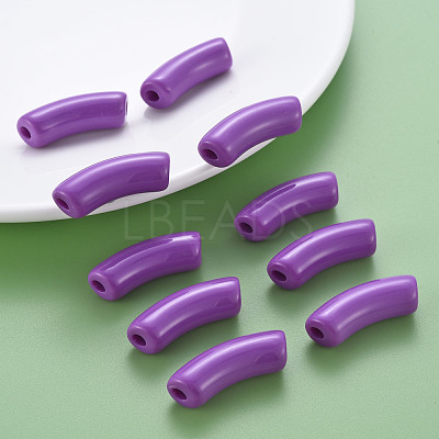 Opaque Acrylic Beads MACR-S372-001B-S016-1