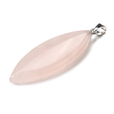 Natural Rose Quartz Big Pendants G-F820-06D-1