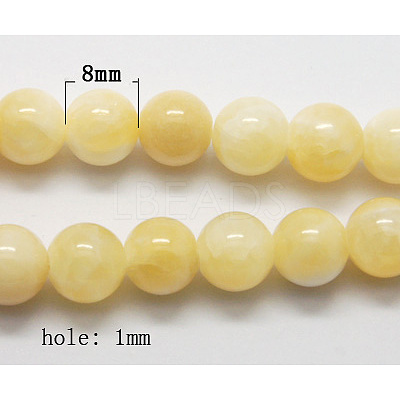 Natural Yellow Jade Beads X-G-Q277-1-1