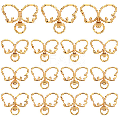 20Pcs Alloy Swivel Clasps FIND-SC0017-28G-1