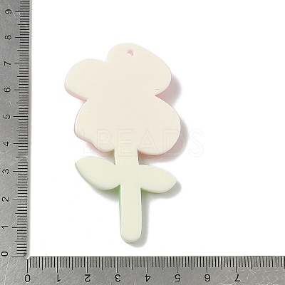 Opaque Acrylic Big Pendants OACR-I018-01A-1