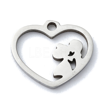 Non-Tarnish 304 Stainless Steel Charms STAS-C097-38D-P-1