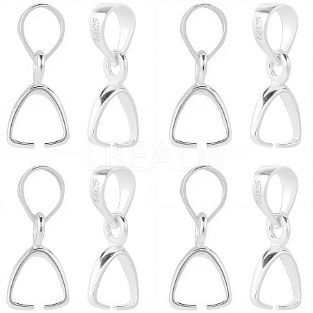 6Pcs 925 Sterling Silver Pendants Bails STER-SC0001-31-1