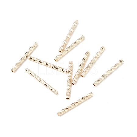 Rack Plating Brass Straight Tube Beads KK-WH0061-03B-G-1