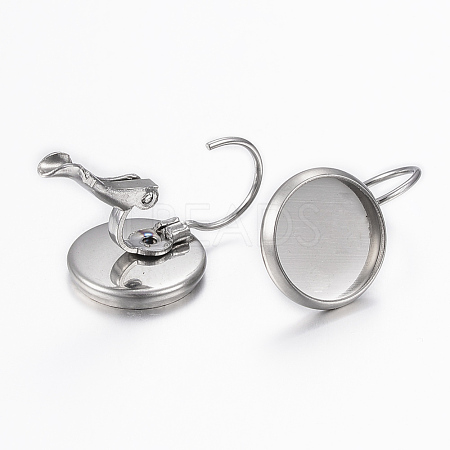 Tarnish Resistant 304 Stainless Steel Leverback Earring Findings STAS-H423-03P-1