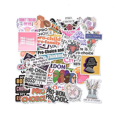 50Pcs Maintain Feminist Graffiti  Paper Stickers Set DIY-C062-01-1