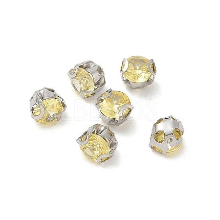 Round Stainless Steel Prong Settings STAS-M104-01E-1