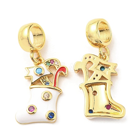 Real 18K Gold Plated Brass Micro Pave Cubic Zirconia Pendents KK-M247-26G-1