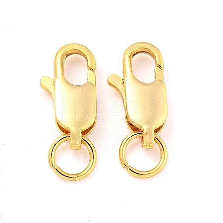 Brass Lobster Claw Clasps KK-M286-01G-1