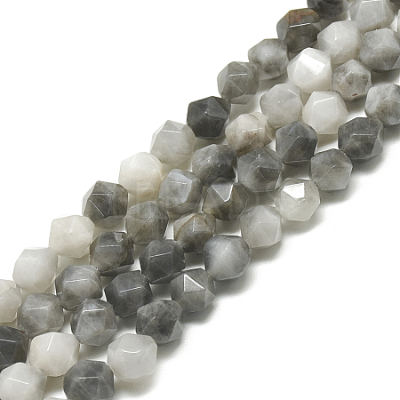 Natural Hawk's Eye Beads Strands G-S300-104-6mm-1