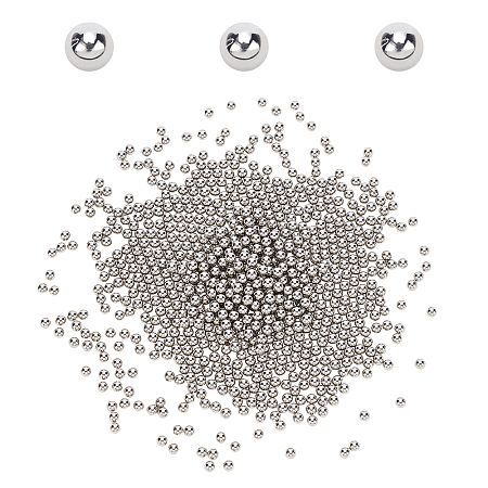 Stainless Steel Polished Beads STAS-WH0022-09P-1